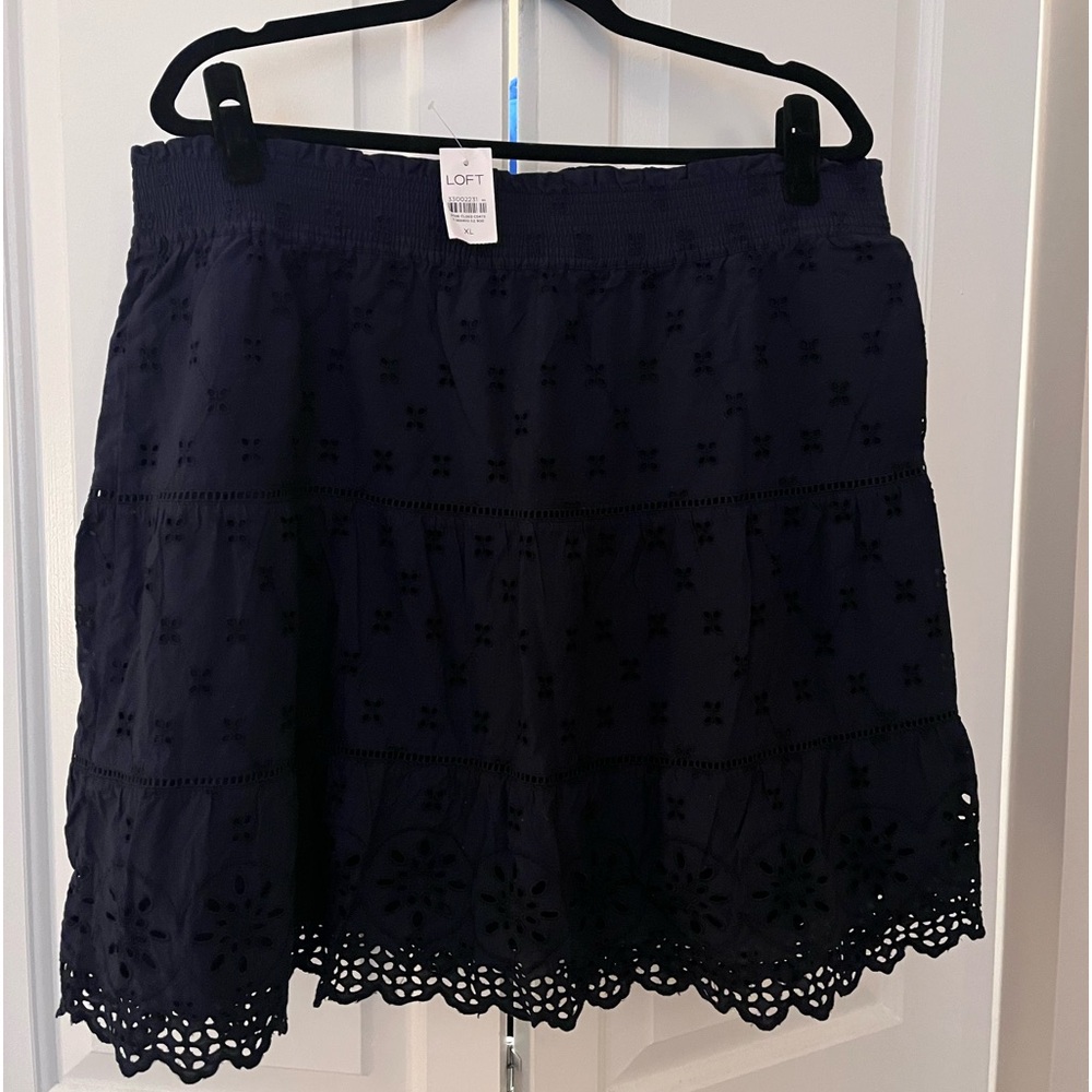 NWT LOFT eyelet skirt